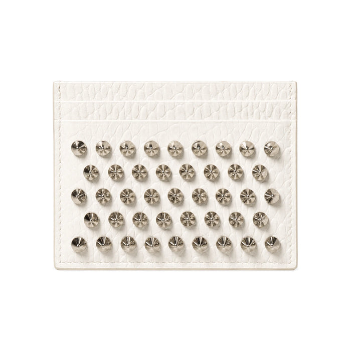 Christian Louboutin Kios Studded Leather Card Holder Unisex