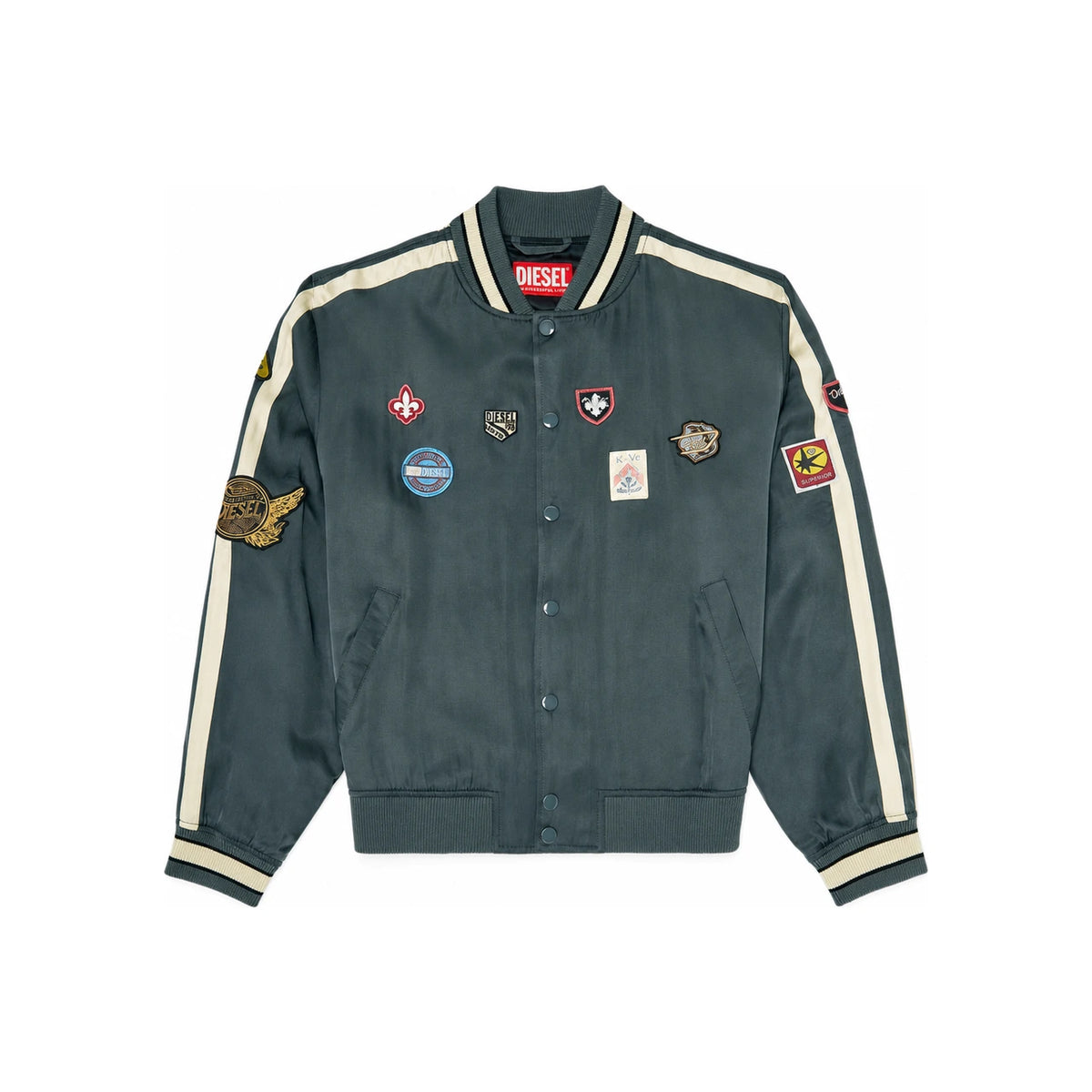 DIESEL Black Track Bomber Jacket