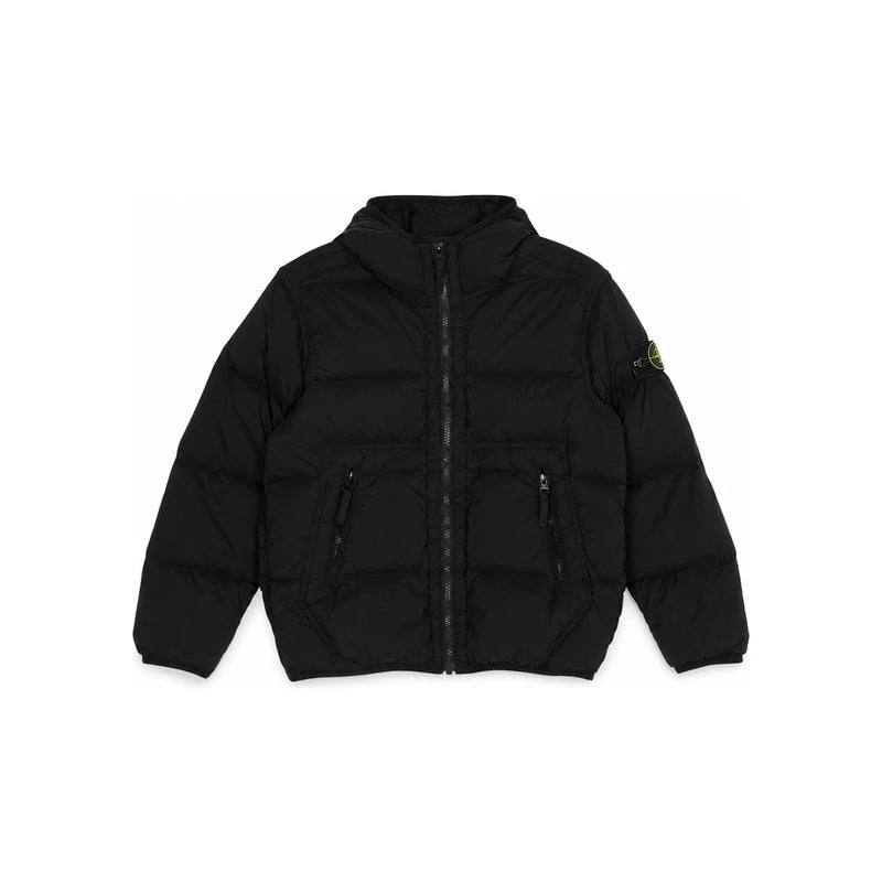 STONE ISLAND Kids Down Puffer Jacket Black