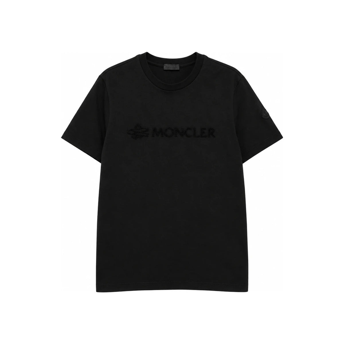 Moncler Cotton Short Sleeve T-Shirt for Men Black
