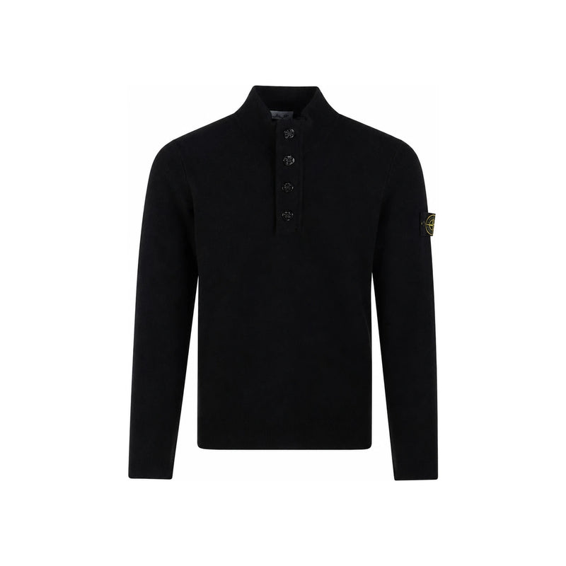 STONE ISLAND Half-Zip Knit Sweater Black Unisex L2S155100040 S00A3 V0029