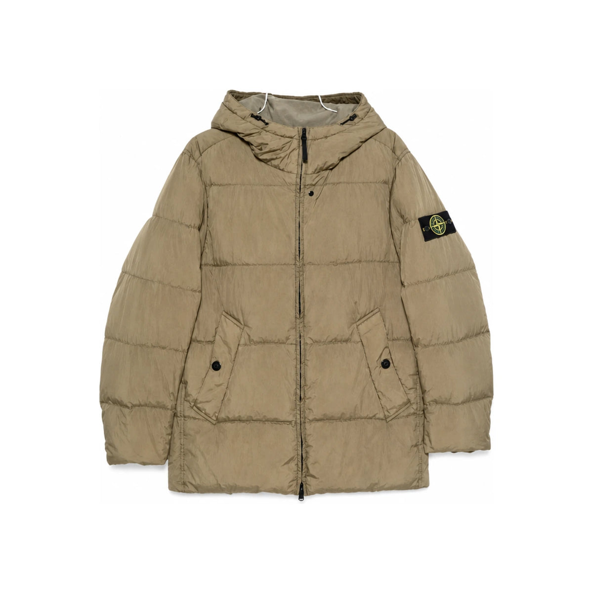 STONE ISLAND Crinkle Reps Nylon Down Jacket Men Green