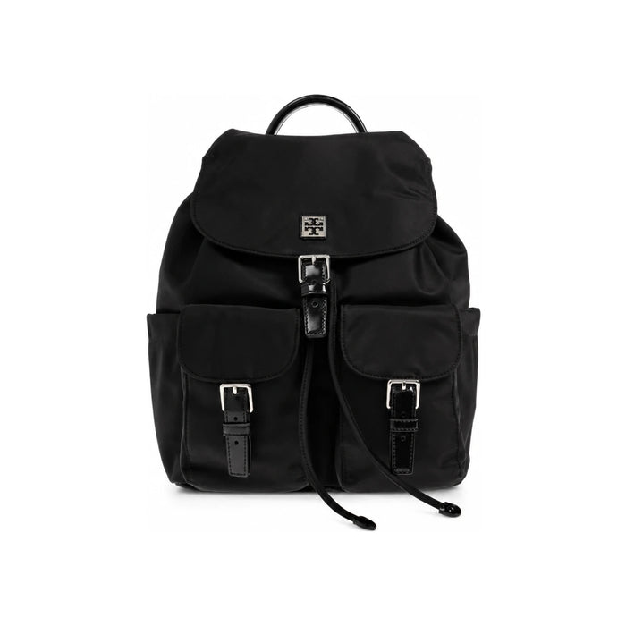 Tory Burch Virginia Black Leather Backpack