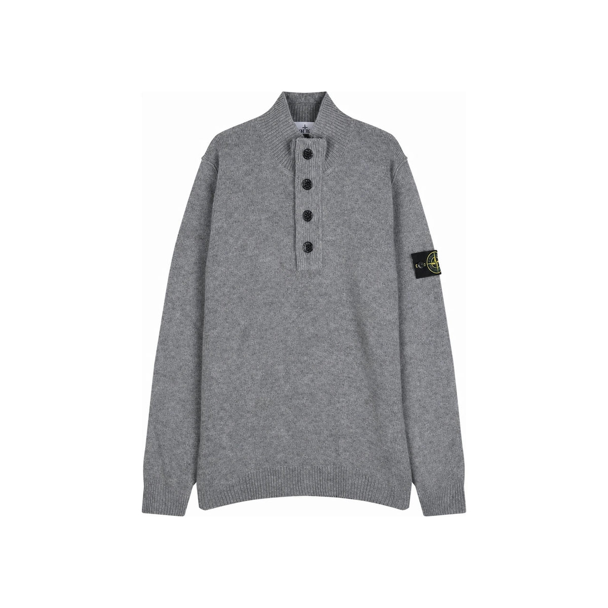 STONE ISLAND Turtleneck Knit Sweater Men’s 5100040 S00A3 V0M60 GREY MELANGE DOM