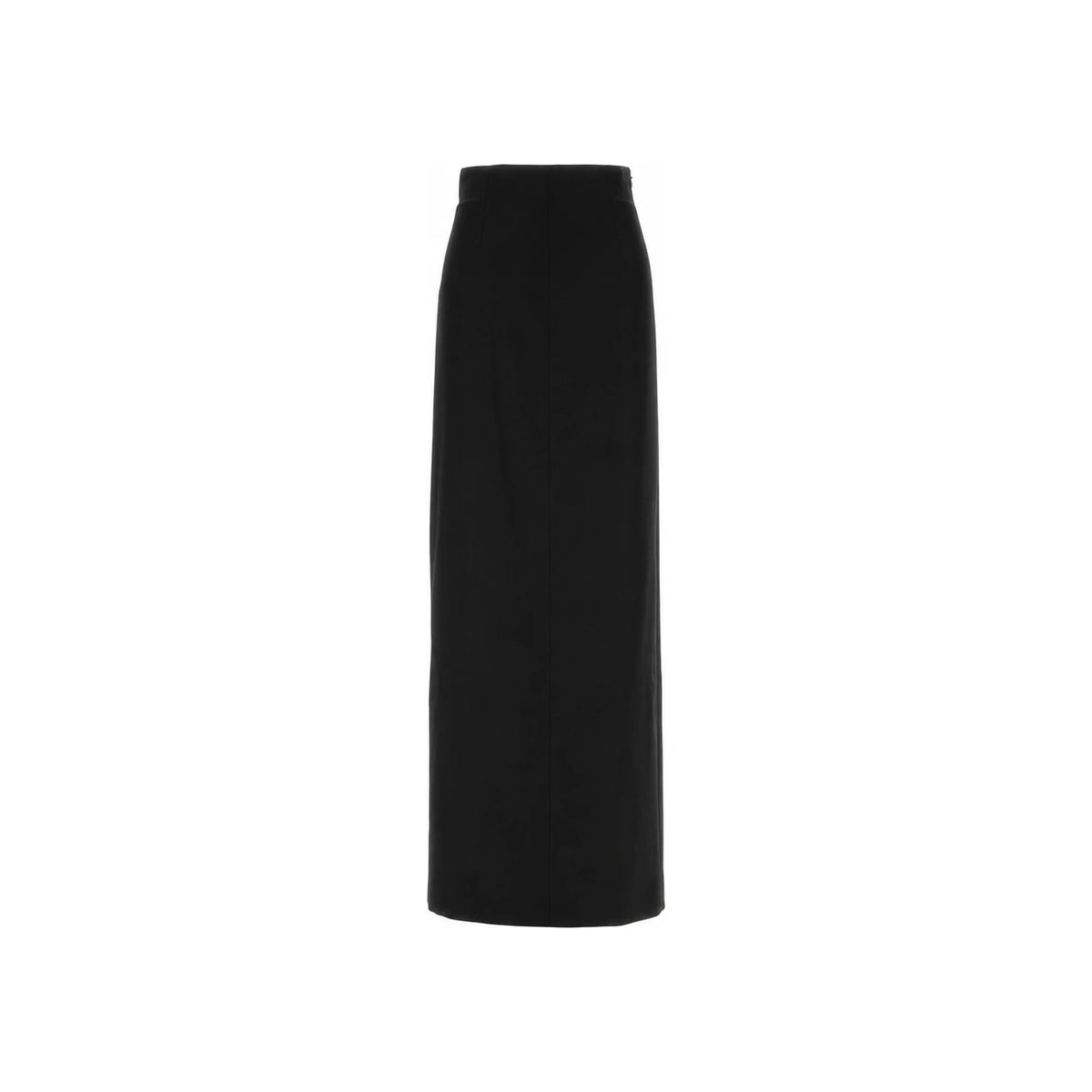 Maison Margiela Black Wool Long Skirt