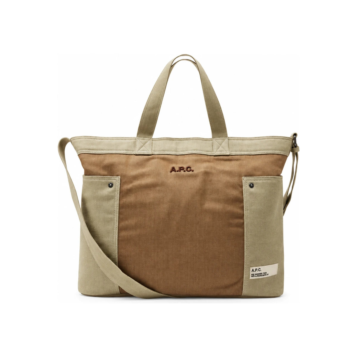 A.P.C. Javin Cabas Canvas Tote Bag Black Unisex