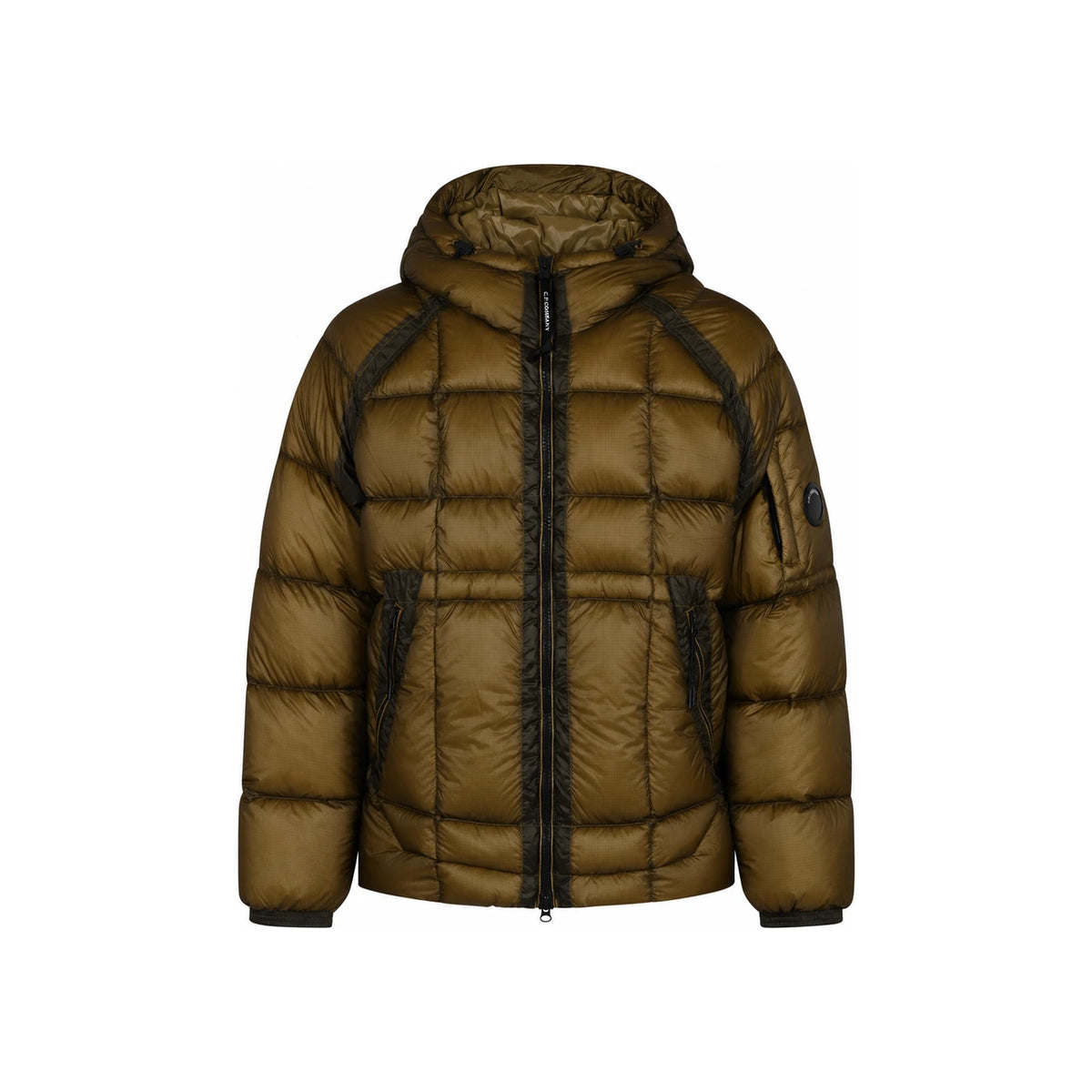 CP Company DD Shell Hooded Down Puffer Jacket Beige Men