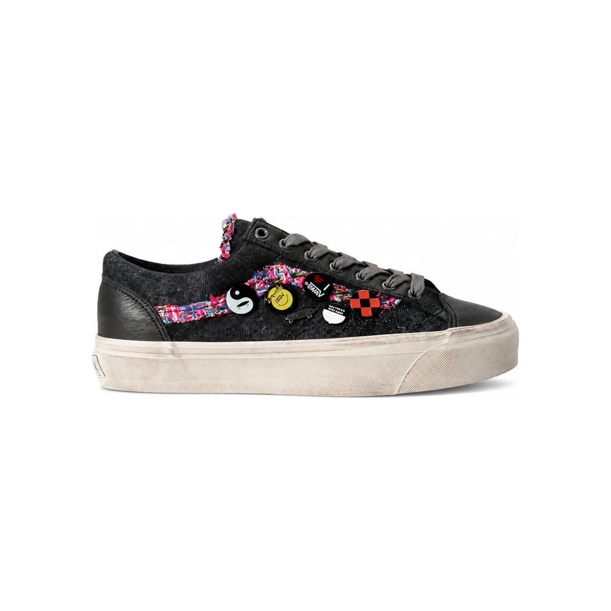 Vans Classic Low-Top Sneakers Black Canvas Shoes for Men