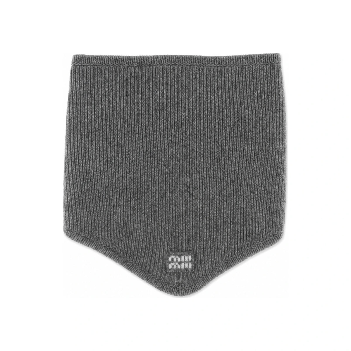 Miu Miu Wool-Blend Scarf Muffler Black
