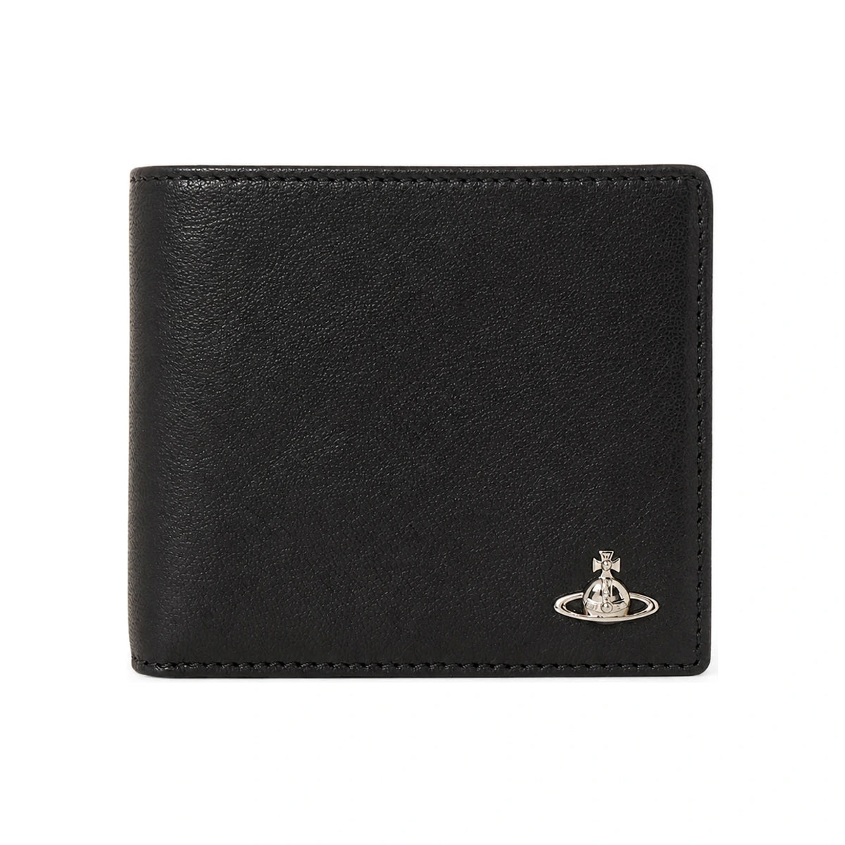 Vivienne Westwood Black Leather Bifold Wallet for Men