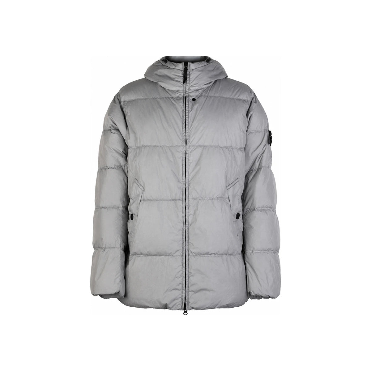 STONE ISLAND Garment-Dyed Crinkle Reps Hooded Down Jacket Gr 4100037 S0A23 V0060