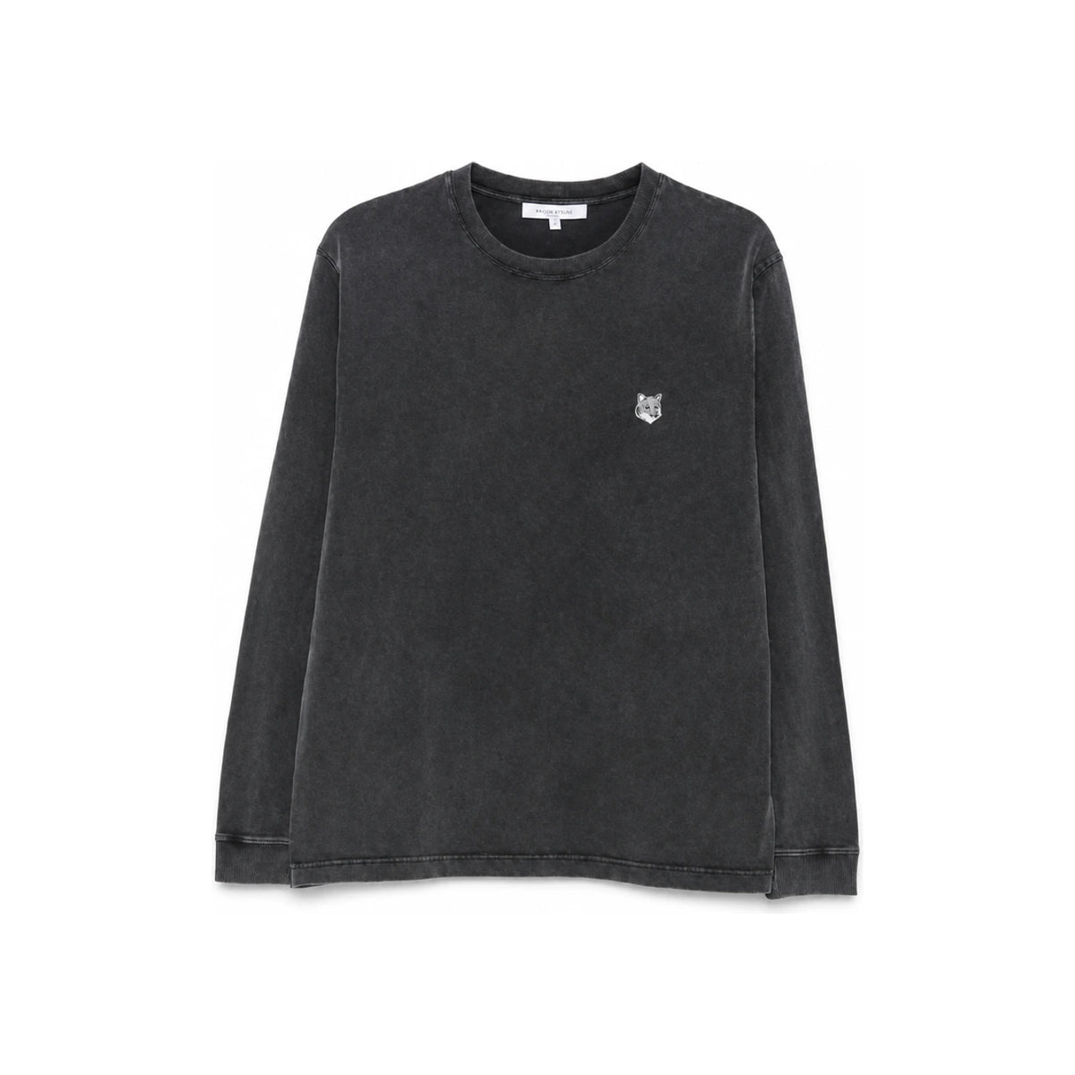 Maison Kitsune Black Faded Long Sleeve Sweatshirt