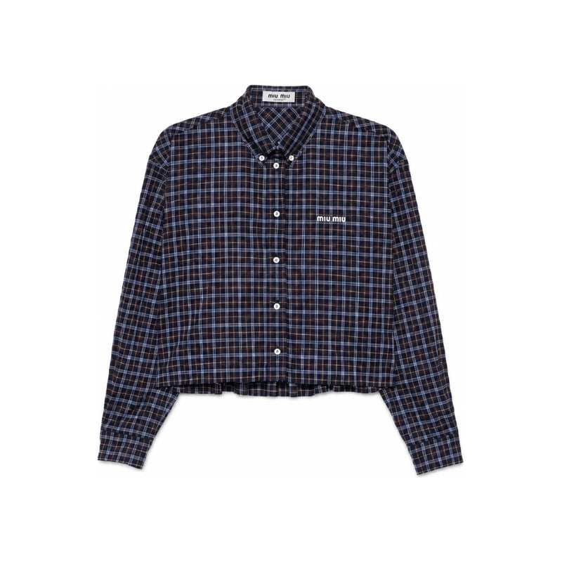 Miu Miu Checkered Shirt