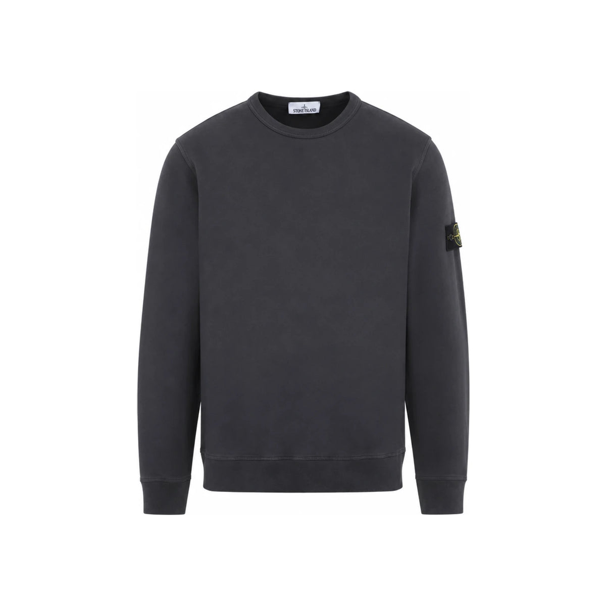 STONE ISLAND Lead Gray Cotton Fleece Sweatshirt for Men L2S156100049 S0A20 V0062