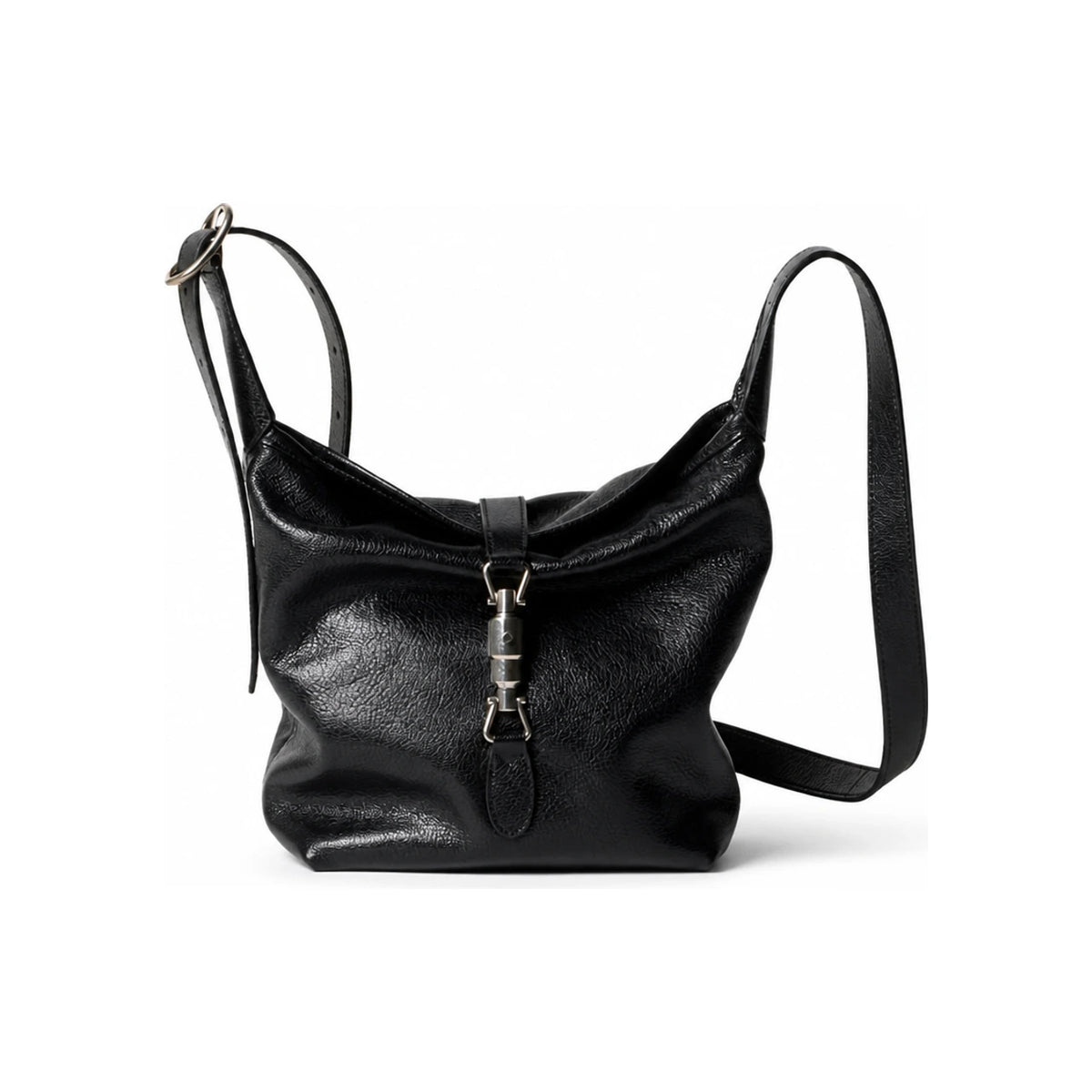 GUCCI Mini Shoulder Bag Black Leather Shoulder Bag