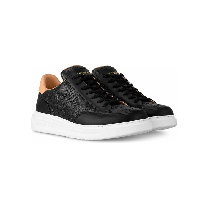 Louis Vuitton Beverly Hills Black Leather Low-Top Sneakers