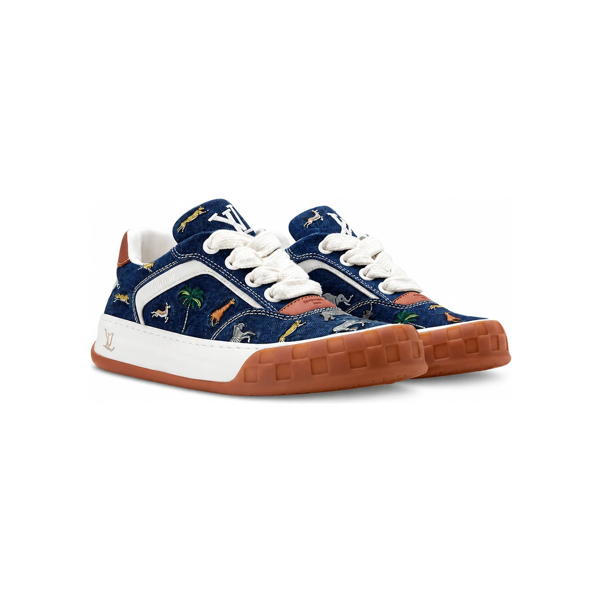 Louis Vuitton LV x The Dazzling Limited Tilted Sneakers Blue