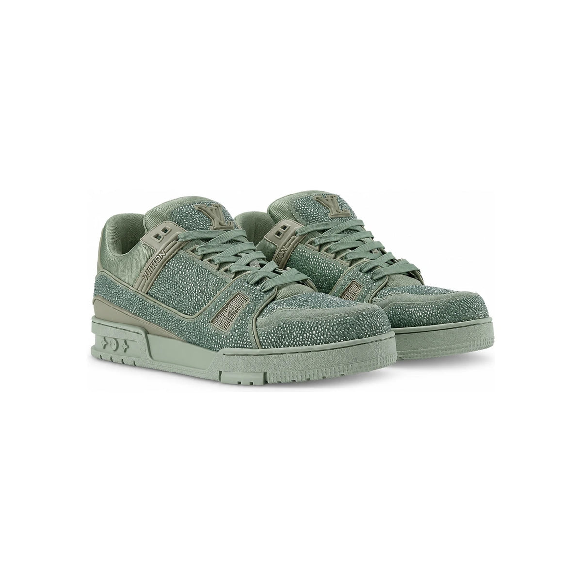 Louis Vuitton LV Trainer Sneakers Khaki Green Low Top