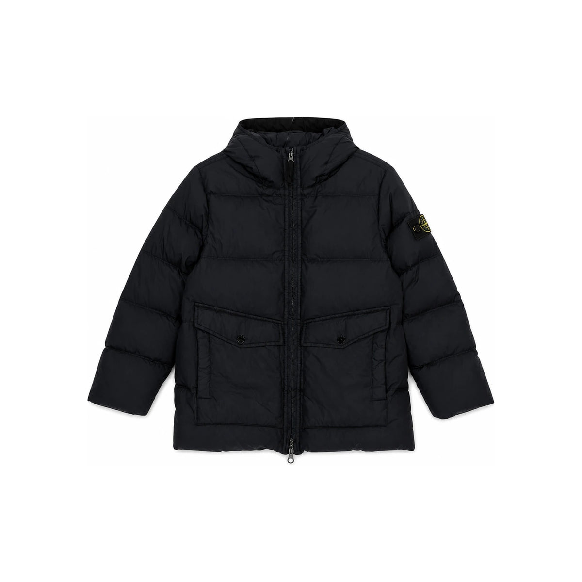 STONE ISLAND Kids Down Puffer Jacket Black