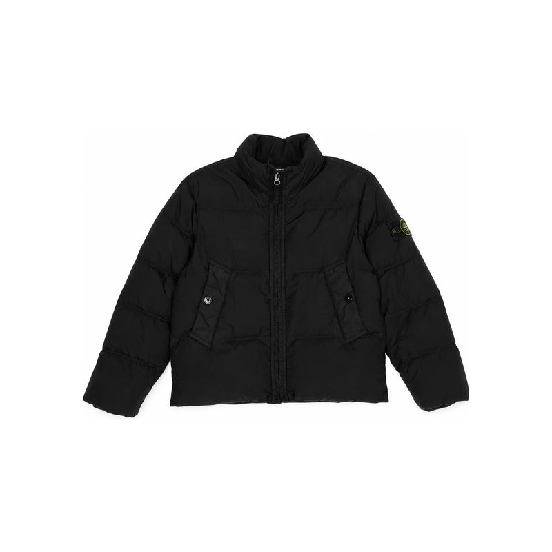 STONE ISLAND Kids Down Puffer Jacket Black Adult Wearable