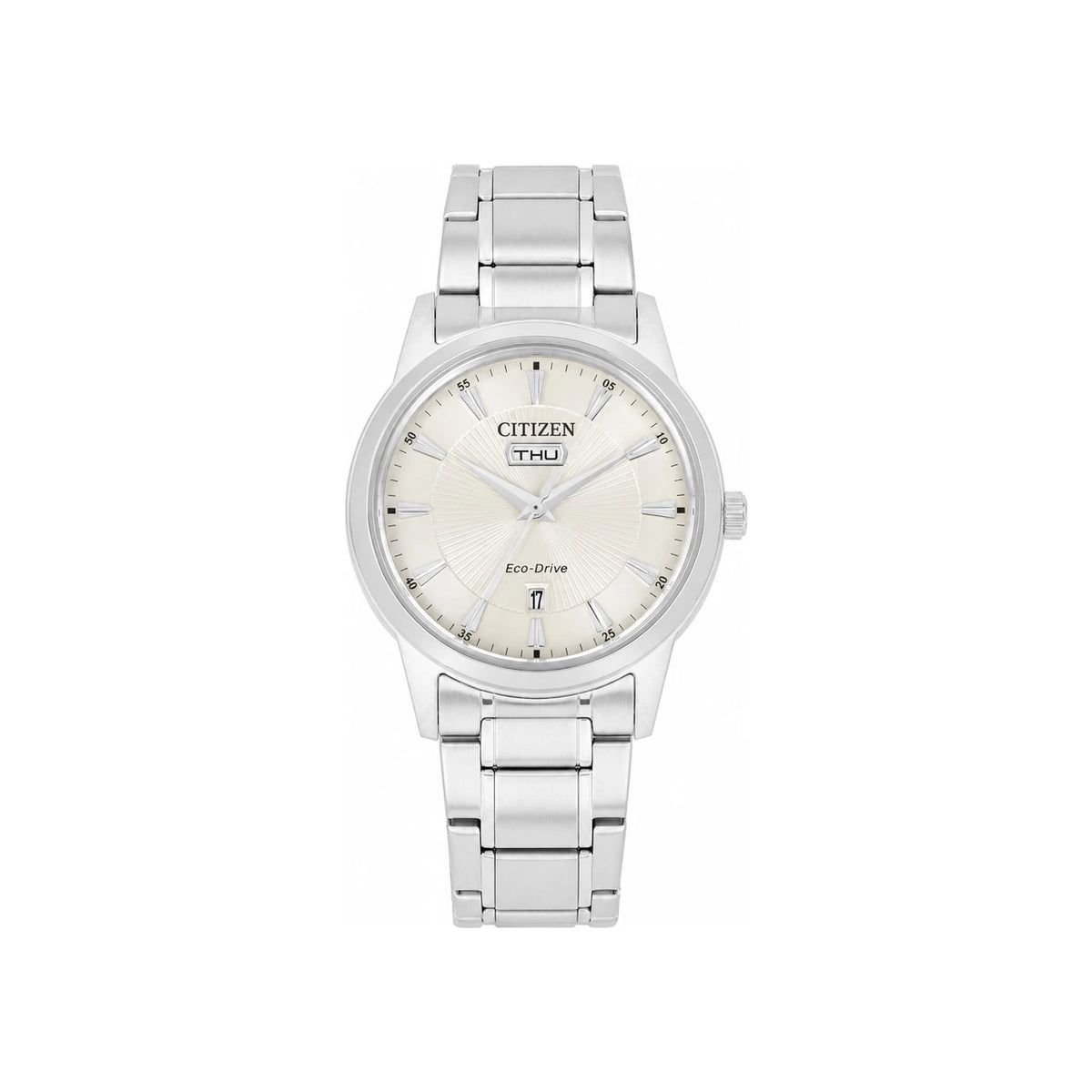 CITIZEN Eco-Drive Stainless Steel Men’s Watch Black Dial AW0100 86B