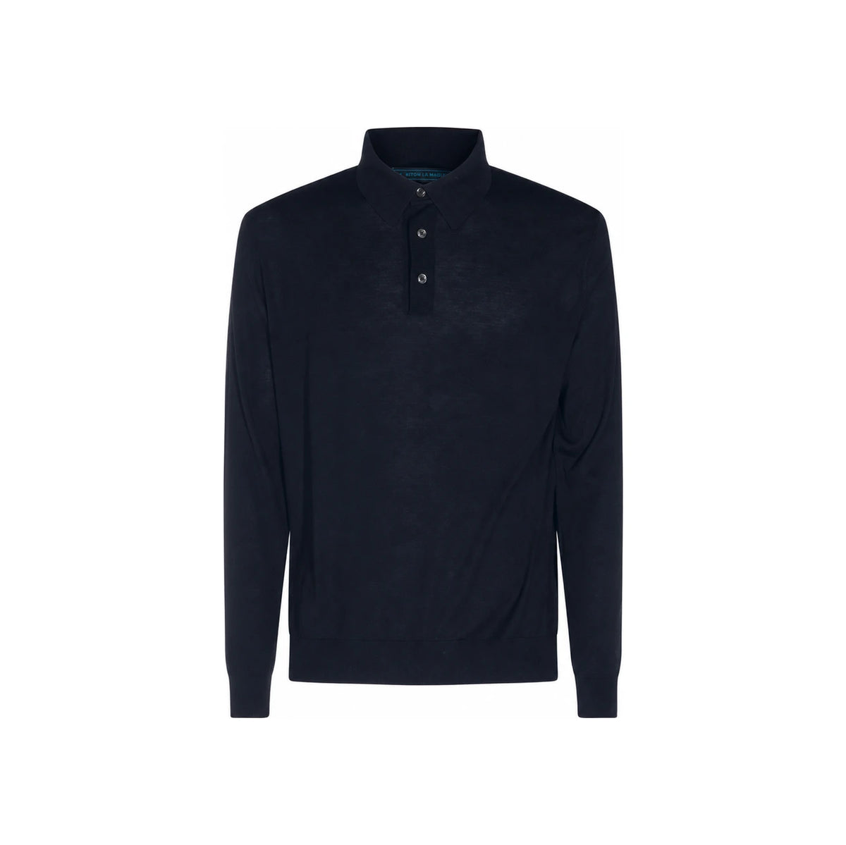 Kiton Dark Navy Cotton Polo Shirt for Men