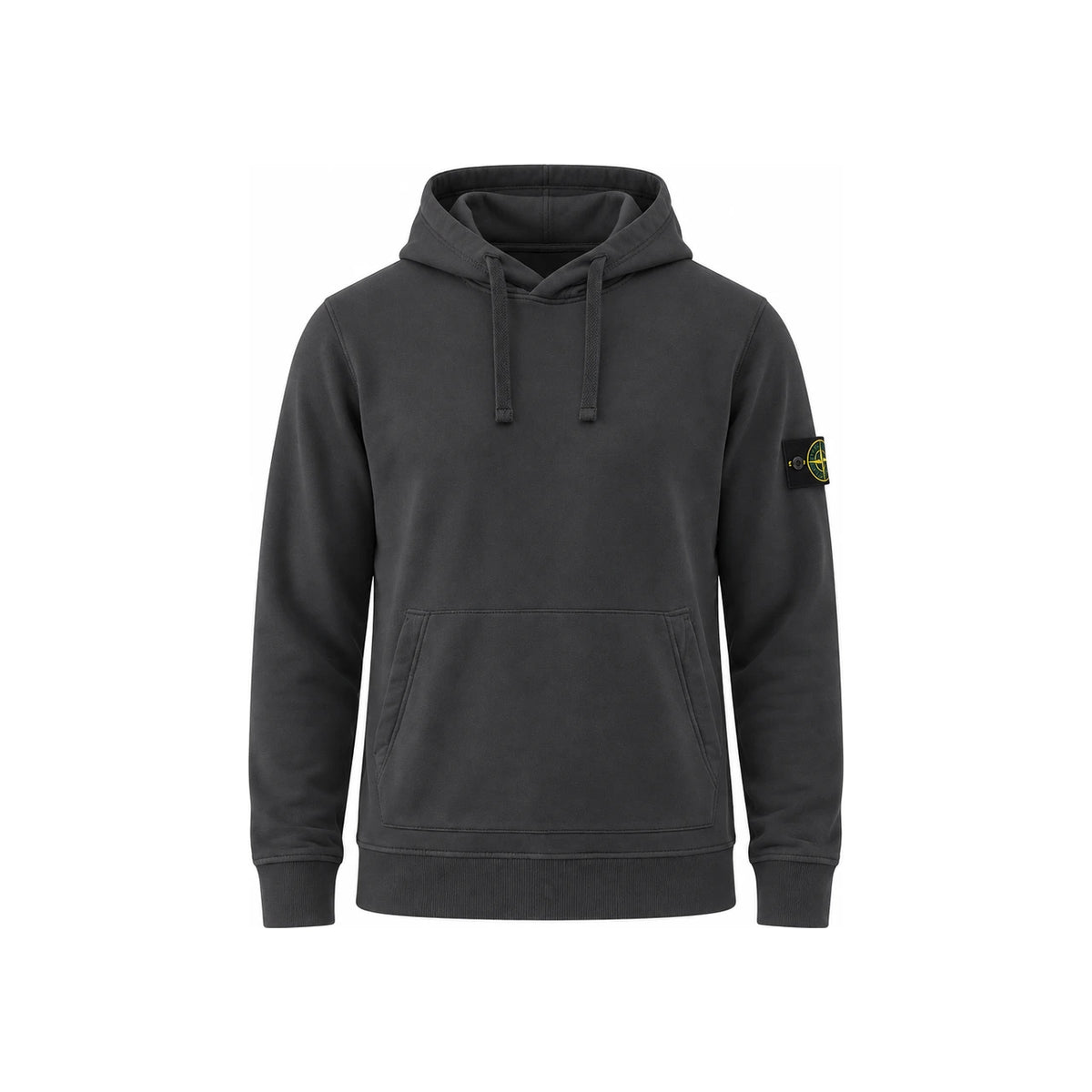 STONE ISLAND Cotton Fleece Pullover Hoodie Navy Men’s