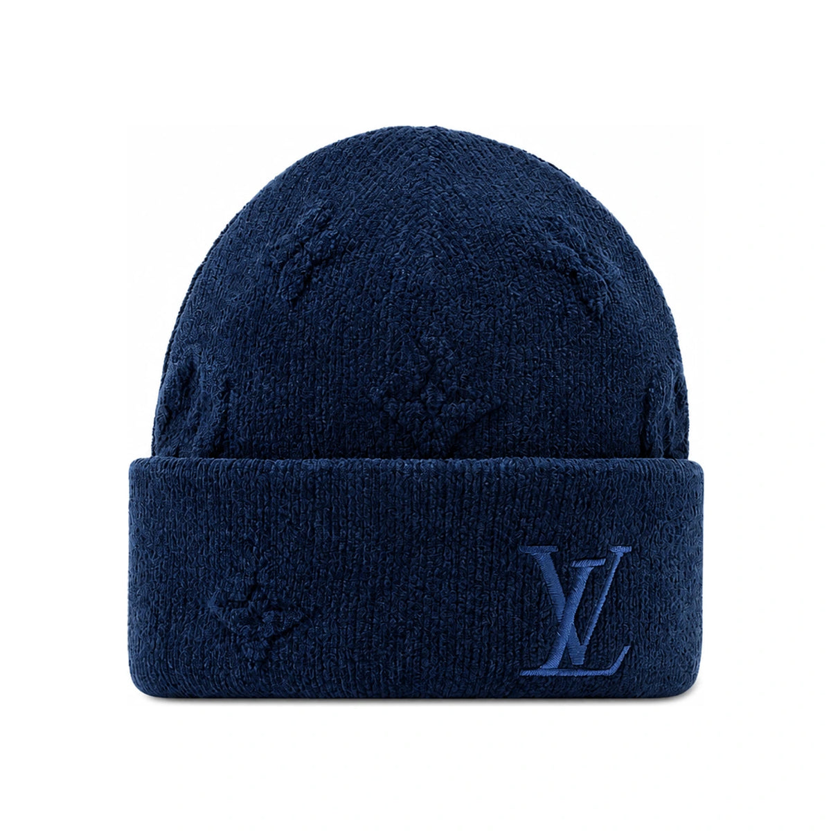 Louis Vuitton Monogram Heritage LV Crush Beanie Blue M97780