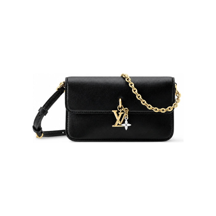 Louis Vuitton Black LV Bloom Wallet on Chain Bag M29457