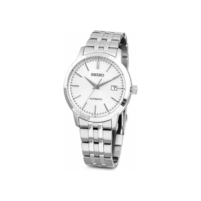 Seiko Classic Round Silver Dial 100m Water Resistant Automatic Men’s Me SRPH85K1