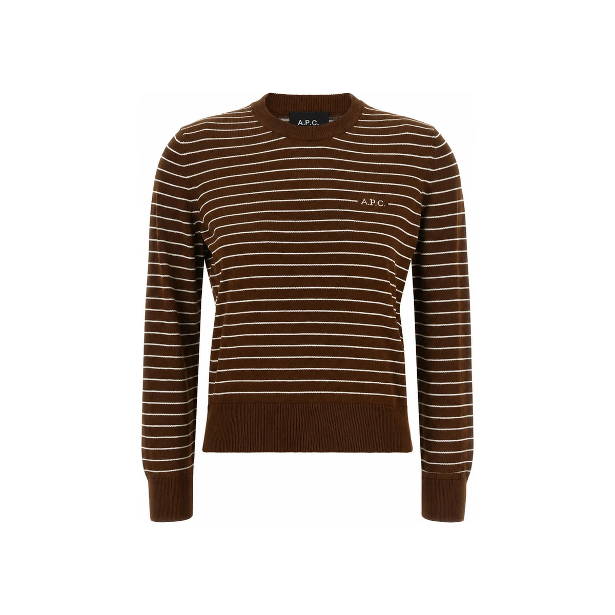 A.P.C. Sima Women’s Round Neck Knit Sweater Ivory