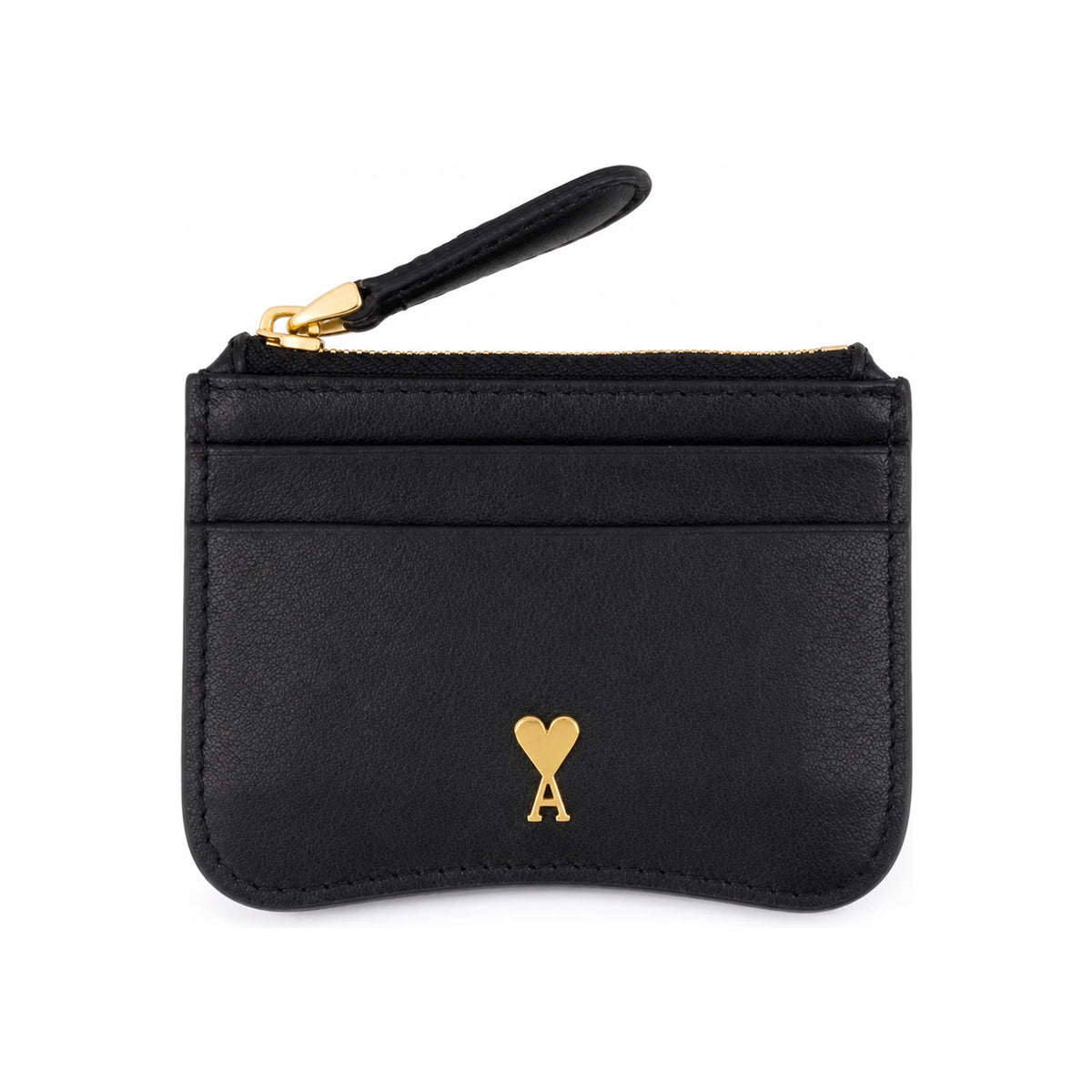 AMI Heart Logo Zipped Card Holder Wallet for Men USL707 AL0208 0015