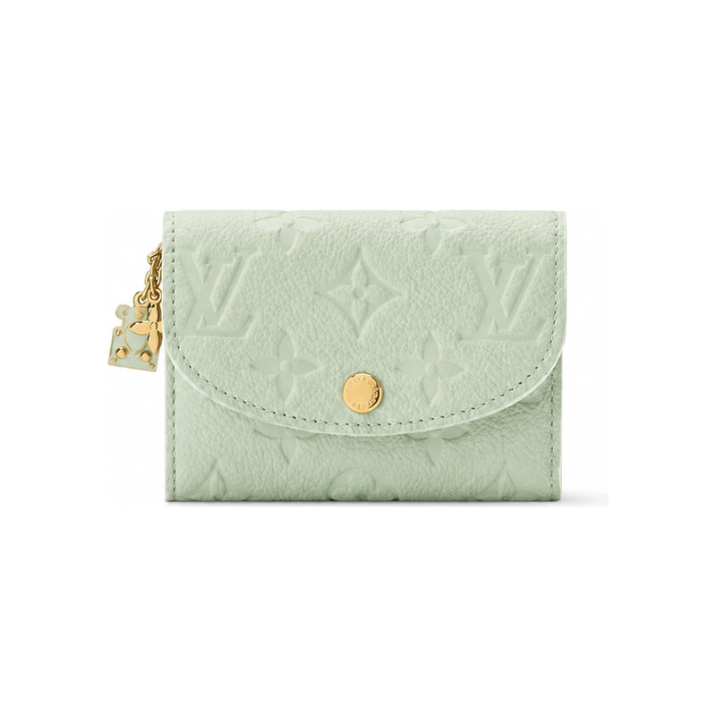 Louis Vuitton Rosalie Coin Purse Minty Lily White Tote Bag M29805