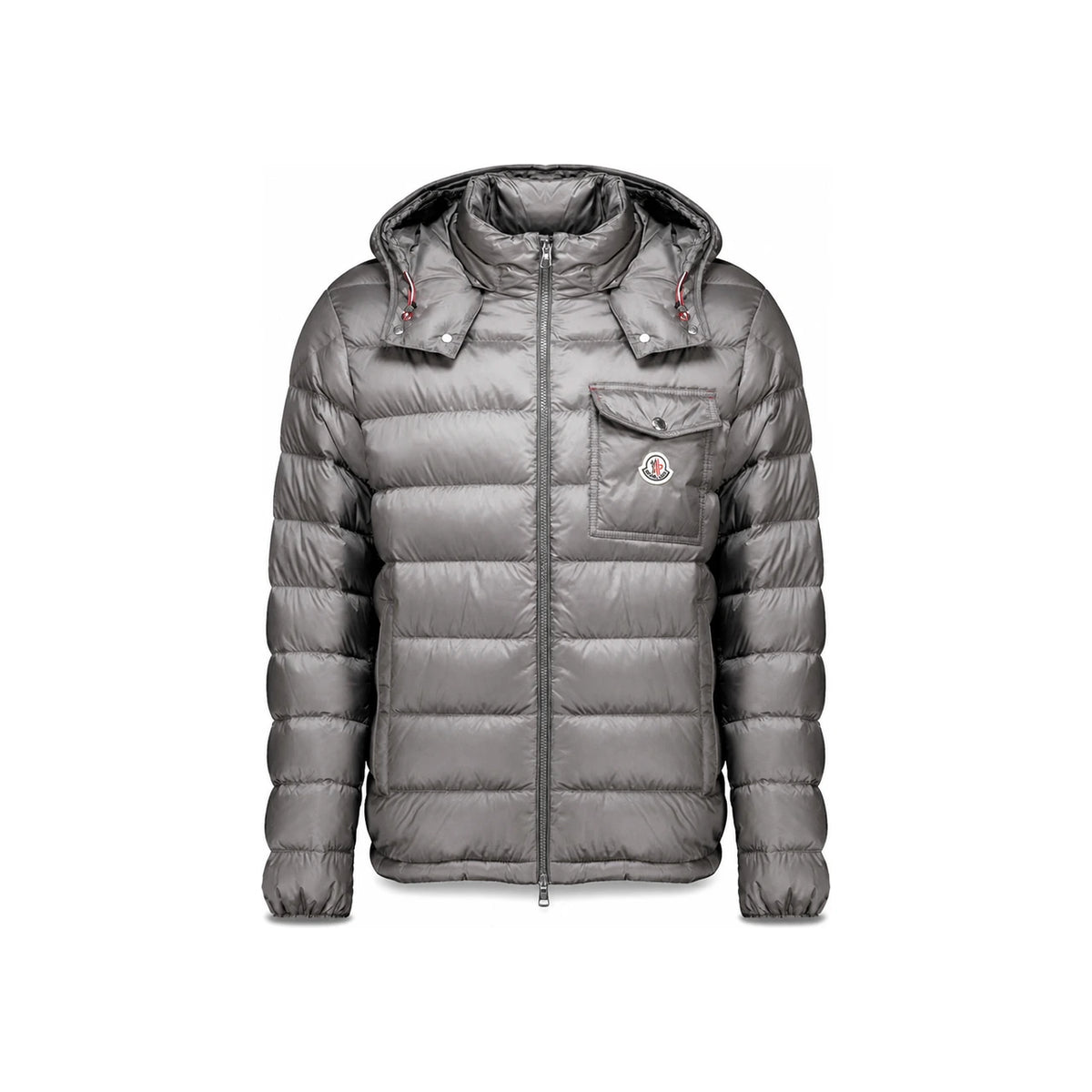 Moncler Grey Verries Hooded Short Down Jacket for Men