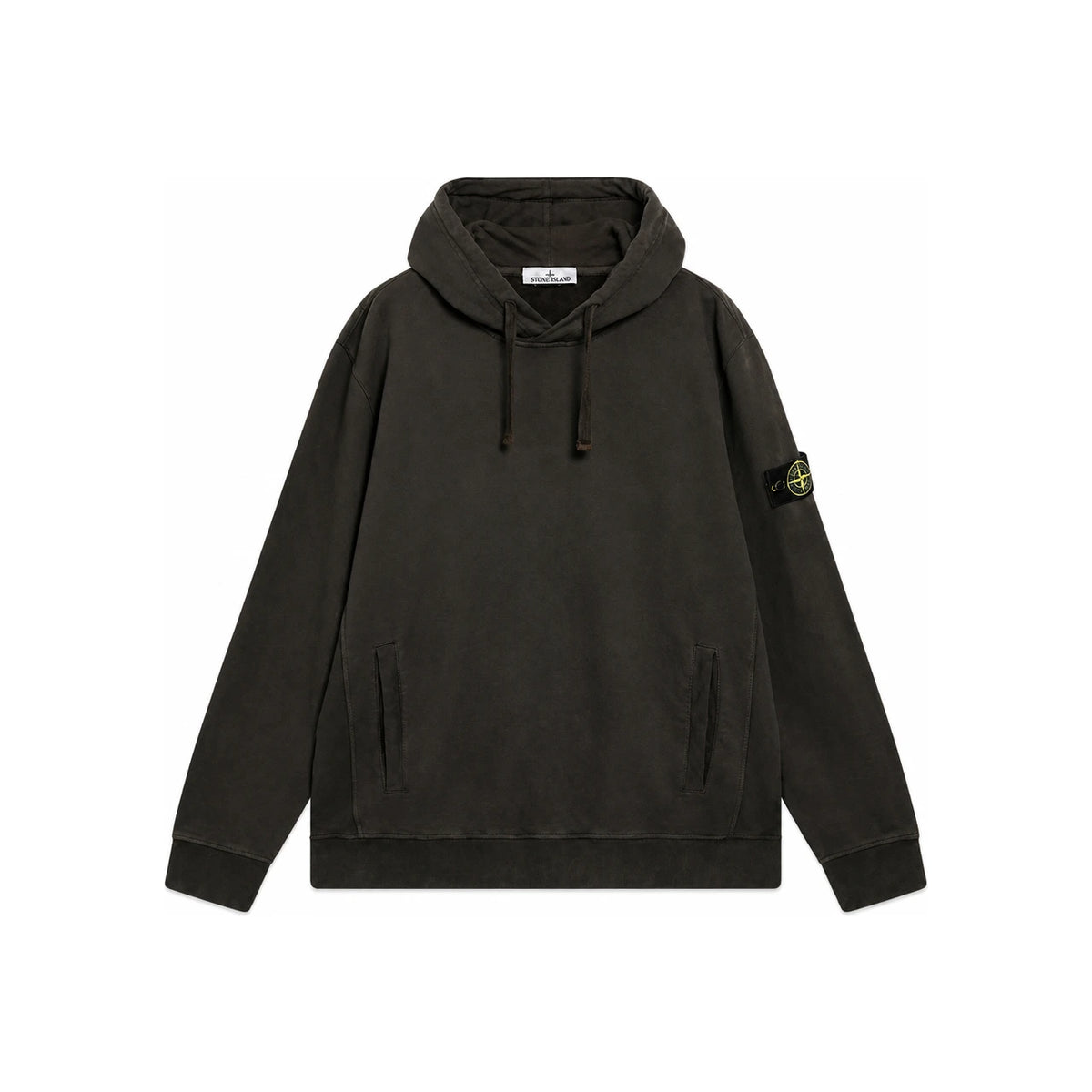 STONE ISLAND Hooded Sweatshirt Men’s Pullover Cotton FW26 Black