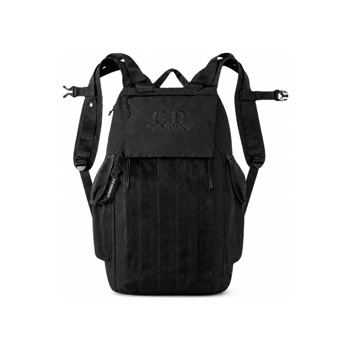 CP Company Logo Embroidered Black Backpack
