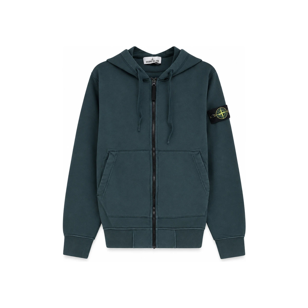 STONE ISLAND Cotton Fleece Zip Hoodie Jacket for Men V005S
