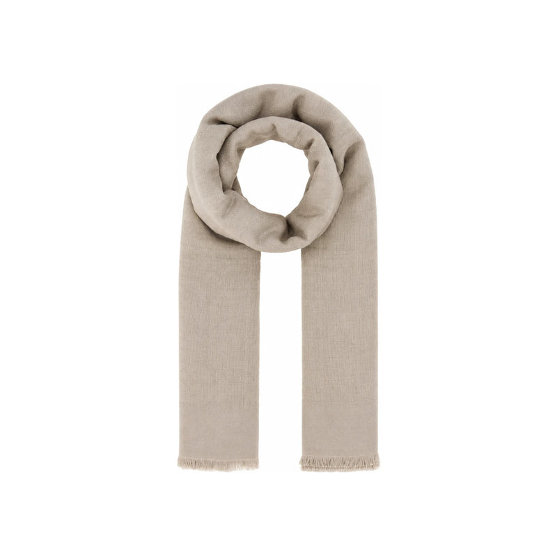 FENDI FF Logo Wool Shawl Scarf Brown Beige