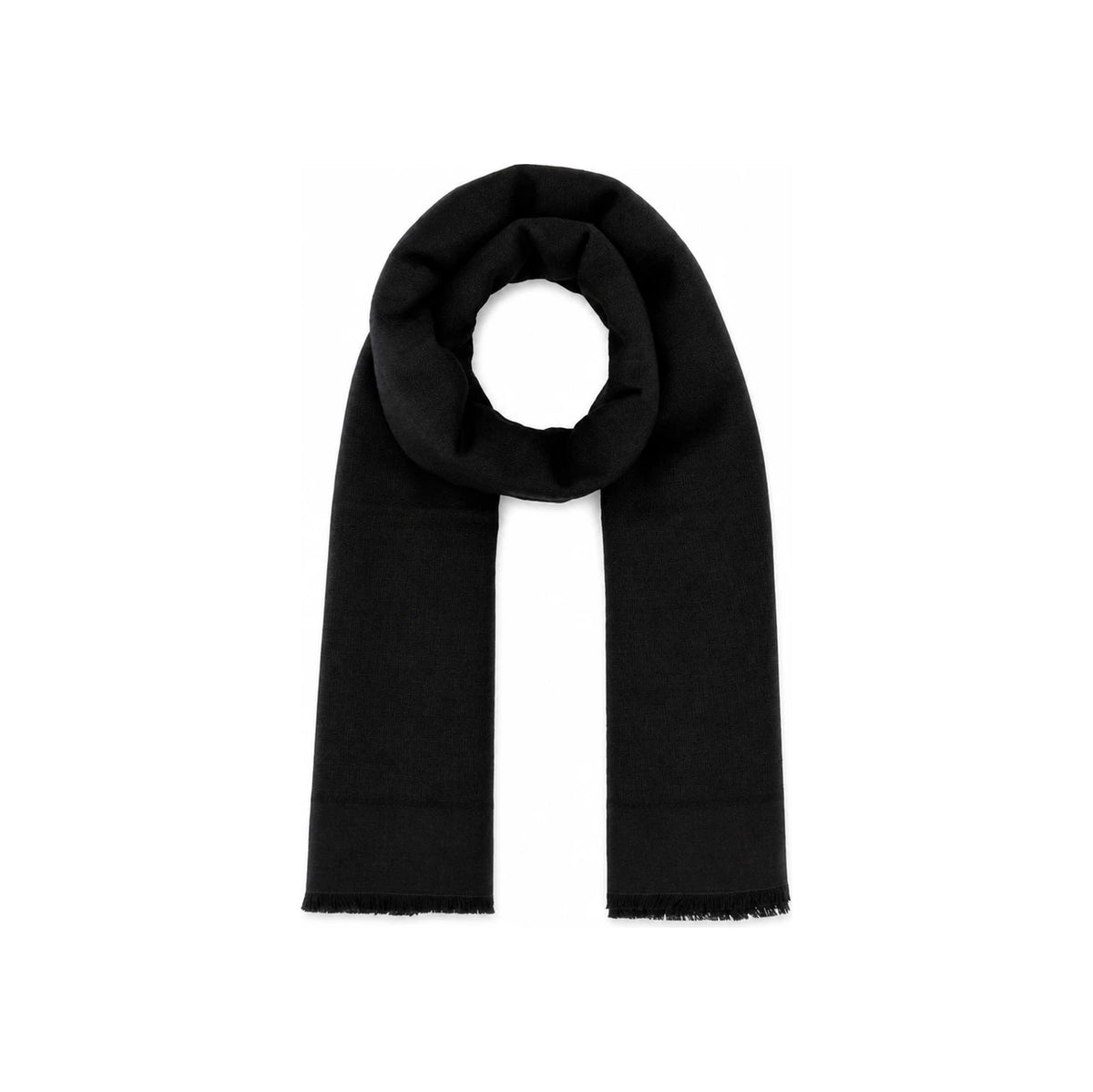 FENDI FF Monogram Wool Cashmere Shawl Scarf Gray