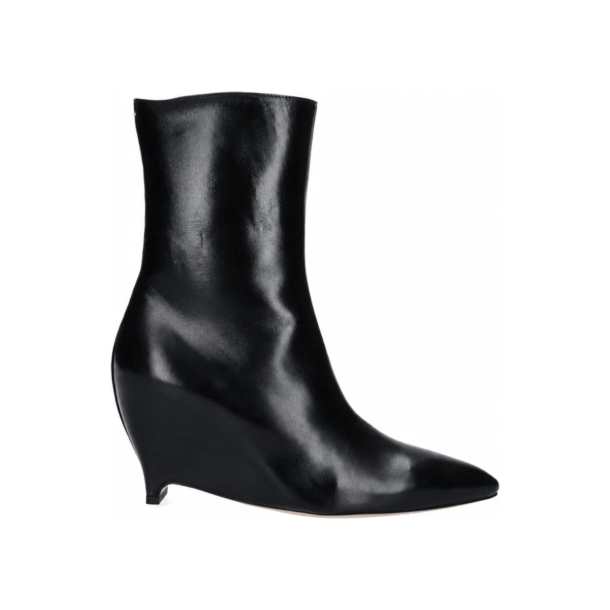 Maison Margiela Black Leather Ankle Boots