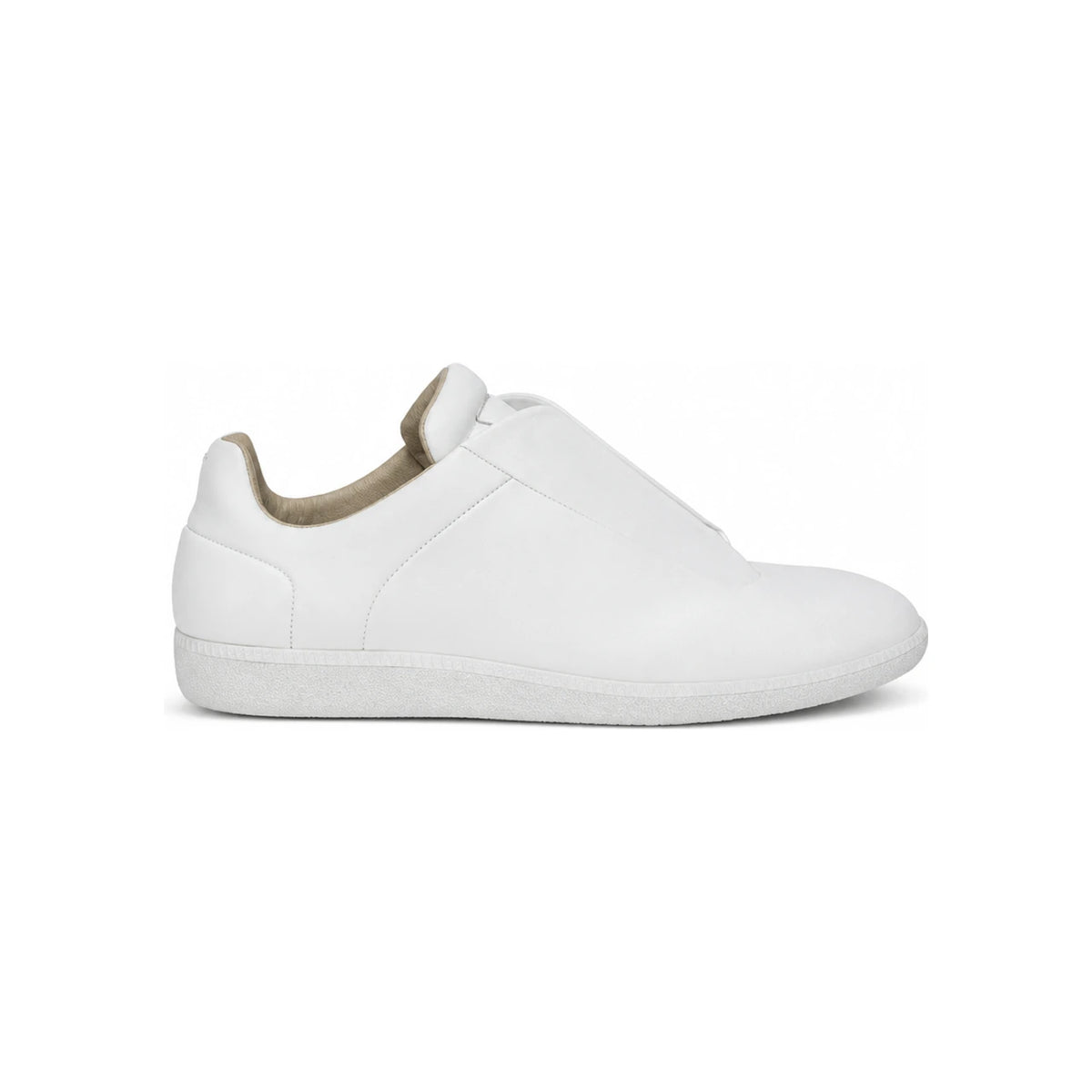 Maison Margiela White Leather Low-Top Sneakers