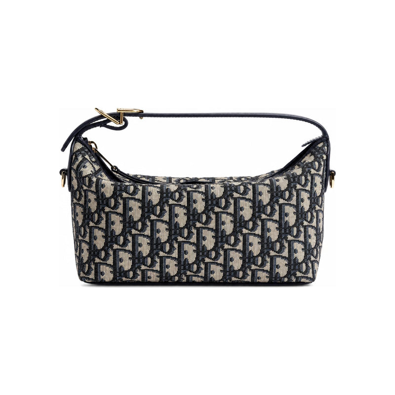 DIOR Nomad Pouch Blue Dior Oblique Jacquard Crossbody Bag S2424OTZQ M928
