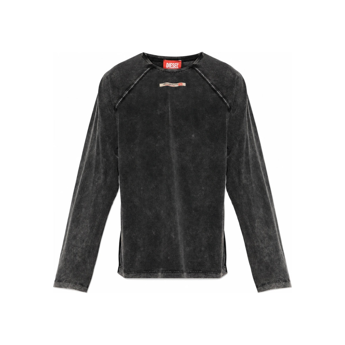 DIESEL Long Sleeve Sweatshirt Top for Men A23181 0KNCW 900A DARK GREY DOM