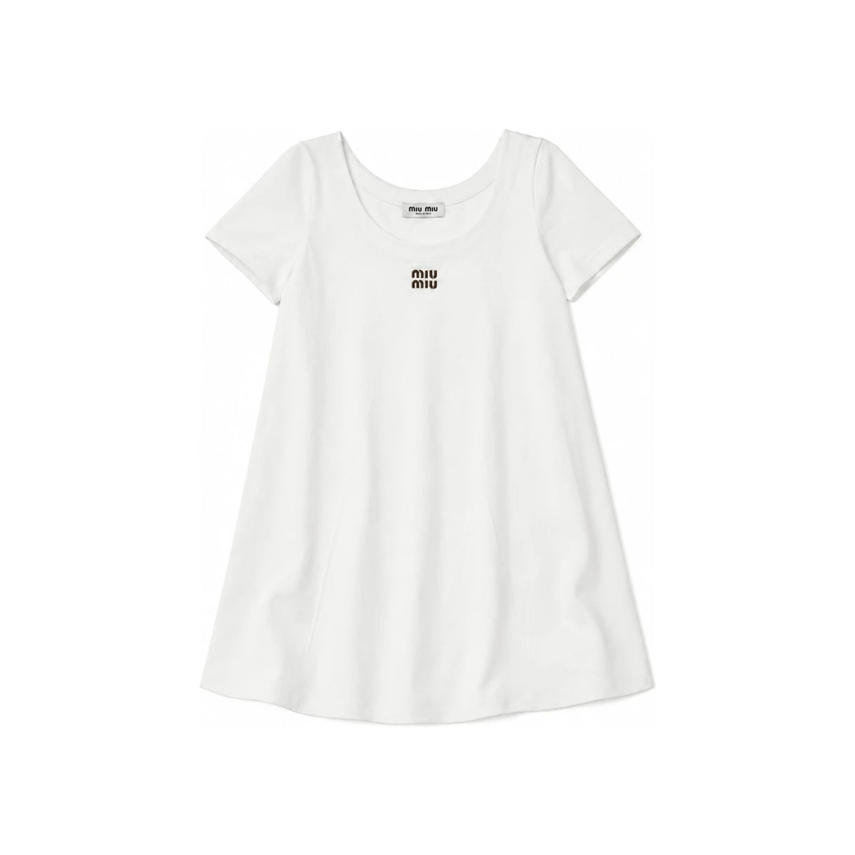 Miu Miu Square Neck Mini Dress Black Women’s Dress