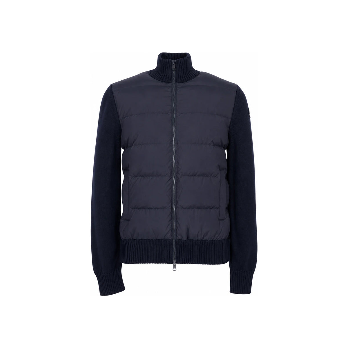 Moncler Men’s Padded Zip-Up Knit Cardigan Navy