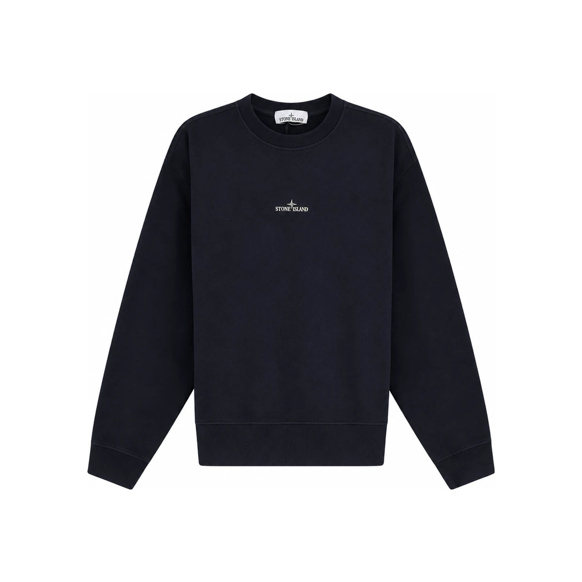 STONE ISLAND Cotton Crewneck Sweatshirt Men’s Navy