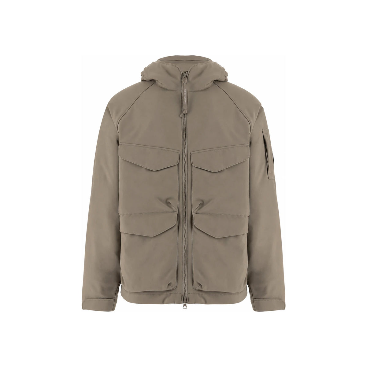 CP Company Lens Patch Hooded Jacket Men Green