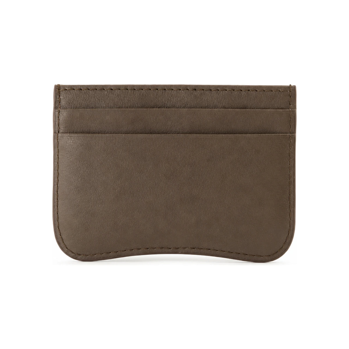AMI Heart Logo Card Holder Black Leather Wallet