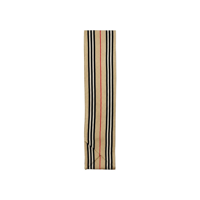 BURBERRY Icon Stripe Skinny Scarf Archive Beige 8121668