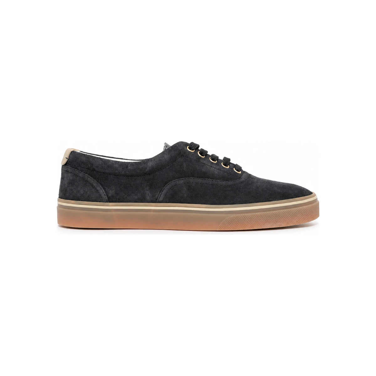Brunello Cucinelli Back Logo Tab Suede Low-Top Sneakers Men’s MZUEIVZ354 CLO87